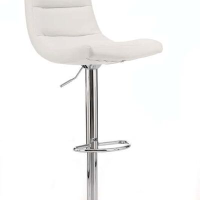 Sintra bar stool white 57x41x114 white artificial leather Chromed metal
