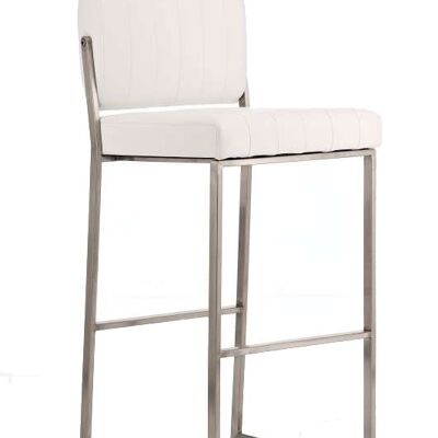 Bar stool Louisiana E77 white 50x42x105 white  metal