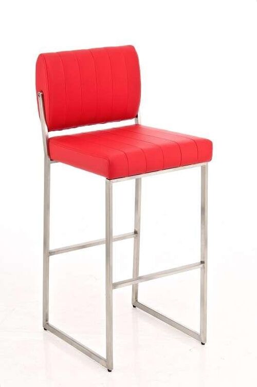 Barkruk Louisiana E77 rood 50x42x105 rood  metaal