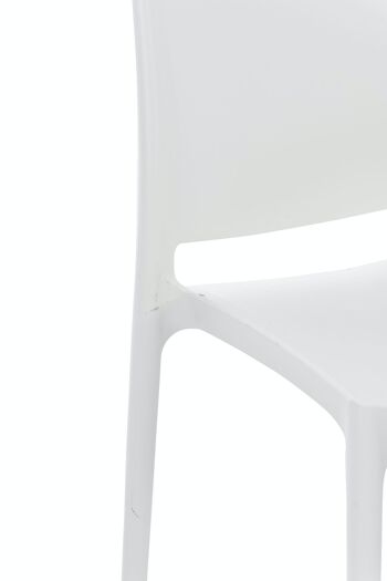 Chaise MAYA blanc 50x44x81 plastique plastique blanc 5