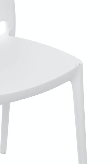 Chaise MAYA blanc 50x44x81 plastique plastique blanc 6