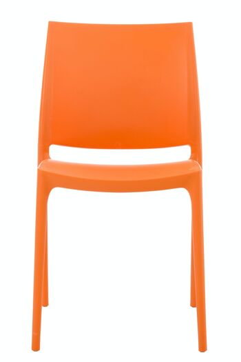 Chaise MAYA orange 50x44x81 plastique plastique orange 2