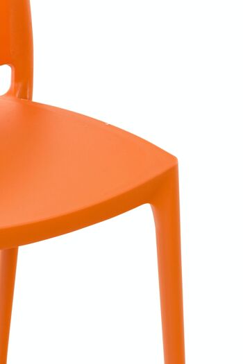 Chaise MAYA orange 50x44x81 plastique plastique orange 5