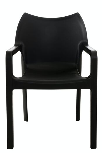 Chaise DIVA noir 53x57x84 plastique noir plastique 2