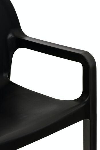 Chaise DIVA noir 53x57x84 plastique noir plastique 6