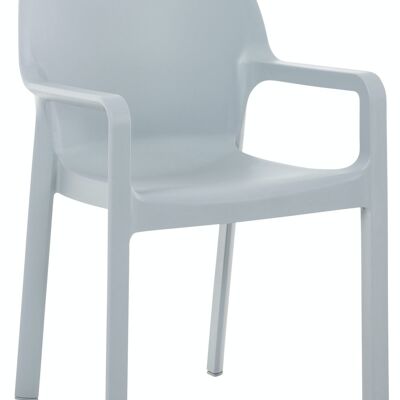 Silla DIVA gris claro 53x57x84 plástico gris claro plástico