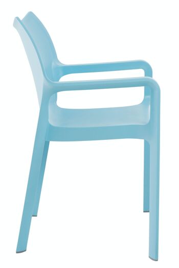 Chaise DIVA Light Blue 53x57x84 Plastique plastique bleu clair 3