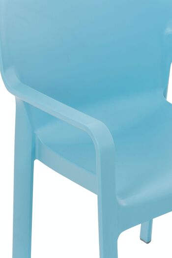 Chaise DIVA Light Blue 53x57x84 Plastique plastique bleu clair 5
