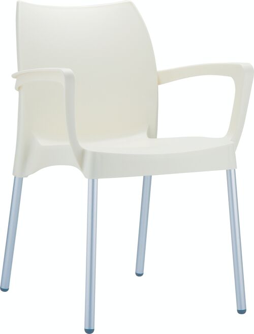 Dolce-stoel room 53x56x80 room plastic aluminium