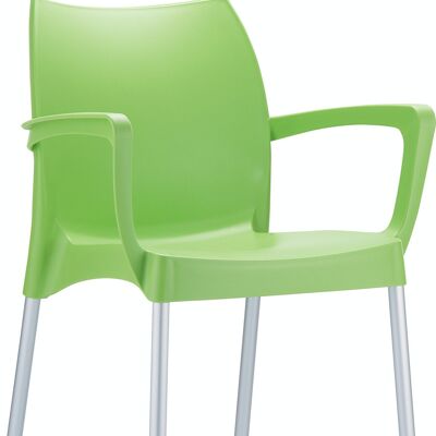 Dolce-stoel groente 53x56x80 groente plastic aluminium