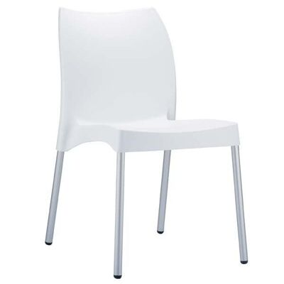 Vita-stoel wit 53x44x80 wit plastic aluminium
