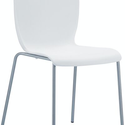 Stuhl MIO weiß 50x47x80 weißer Kunststoff Aluminium