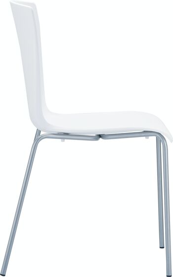 chaise MIO blanc 50x47x80 aluminium plastique blanc 3