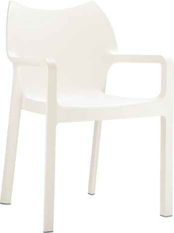 Chaise DIVA crème 53x57x84 crème plastique plastique 1