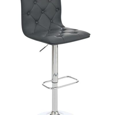 Bar stool Bristol Gray 48x40x92 Gray Chromed metal