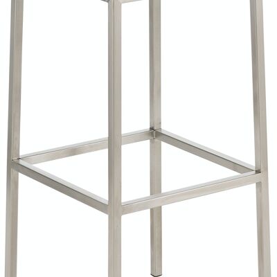 Barhocker Montreal E85 Grau 37x37x85 Graues Kunstleder-Metall