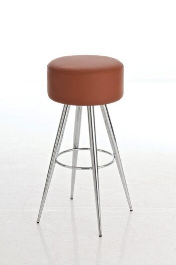 Tabouret de bar Florence C76 marron clair xx marron clair 1