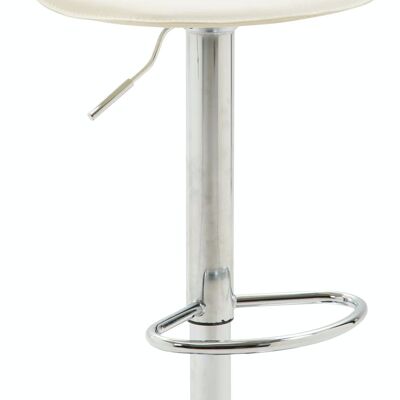 Bar stool Lana cream 38x38x93 cream leatherette Chromed metal