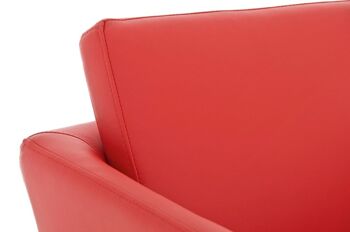 Tabouret de bar Burley rouge 54x60x89 cuir artificiel rouge acier inoxydable 4
