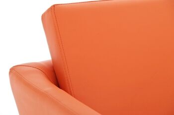 Tabouret de bar Burley orange 54x60x89 cuir artificiel orange acier inoxydable 4