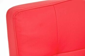 Tabouret de bar rouge Memphis 50x57x96 cuir artificiel rouge acier inoxydable 4
