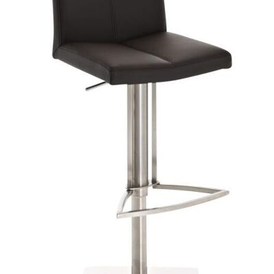 Bar stool Brisbane brown 38x40x77.5 brown metal Chromed metal