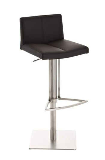 Tabouret de bar Brisbane marron 38x40x77,5 métal marron Métal chromé 1