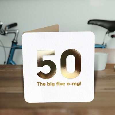 Big Five OMG50th Birthday Card