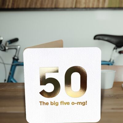 Big Five OMG50th Birthday Card