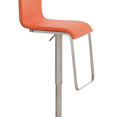 Barhocker Limon E orange 46x41x80 orange Kunstleder Edelstahl