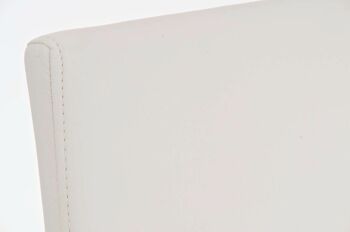 Tabouret de bar Torino E simili cuir blanc 45x43x106 simili cuir blanc acier inoxydable 2