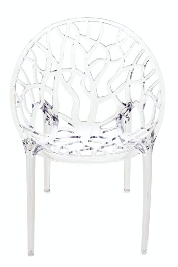 Chaise empilable CRYSTAL transparente 60x59x80 plastique transparent plastique 3