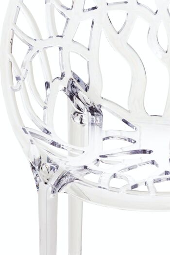 Chaise empilable CRYSTAL transparente 60x59x80 plastique transparent plastique 5