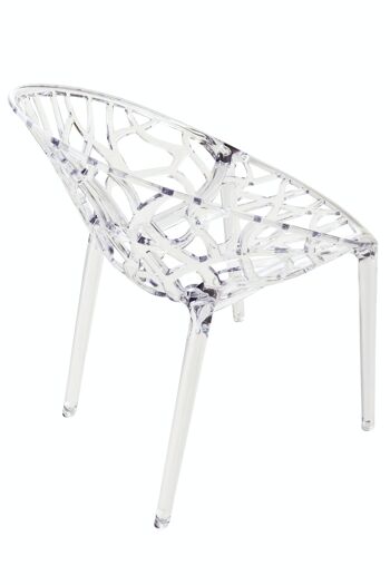 Chaise empilable CRYSTAL transparente 60x59x80 plastique transparent plastique 6
