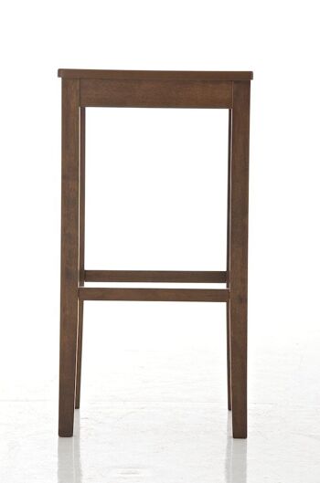 Tabouret de bar Maru H76 cacao 40x40x76 cuir artificiel cacao Bois 2