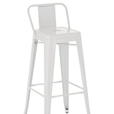 Bar stool Mason white 43x44x96 white metal metal