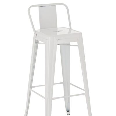 Sgabello da bar Mason G77 bianco 43x44x96 metallo bianco metallo