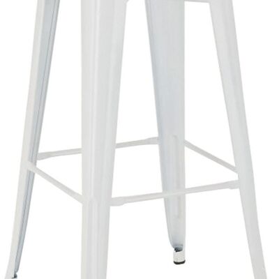 Bar stool Joshua white 43x43x77 white metal metal