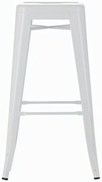 Tabouret de bar Joshua blanc 43x43x77 métal blanc métal 2