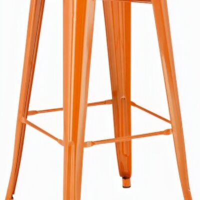 Bar stool Joshua orange 43x43x77 orange metal metal