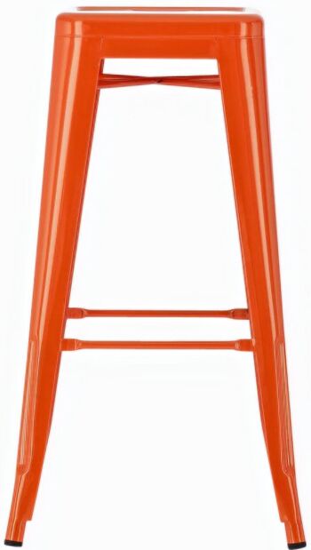 Tabouret de bar Joshua orange 43x43x77 métal orange métal 2