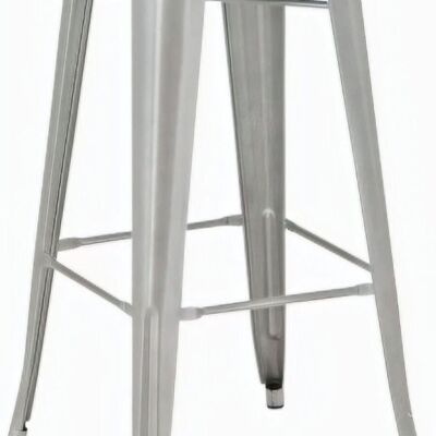 Bar stool Joshua silver 43x43x77 silver metal metal