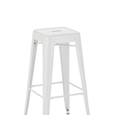 Bar stool Joshua G77 white 43x43x77 white metal metal