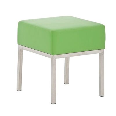 Stool Lamega vegetable 40x40x46 vegetable artificial leather stainless steel