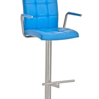 Bar stool Bendigo E85 blue 52x53x123 blue stainless steel stainless steel