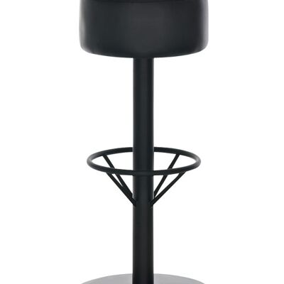 Bar stool Pisa B85 black 38x38x85 black artificial leather metal