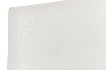Tabouret de bar Edinburgh C77 tissu blanc 45x41x103.5 blanc Matière acier inoxydable 4
