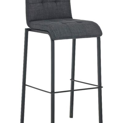 Bar stool Avola fabric B78 dark gray 51x43x103 dark gray Material Metal matt black