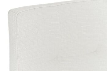 Tabouret de bar Avola tissu C78 blanc 51x43x101 blanc Matière Métal chromé 4