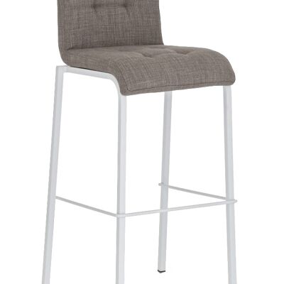 Bar stool Avola fabric W78 Gray 51x43x103 Gray Material metal